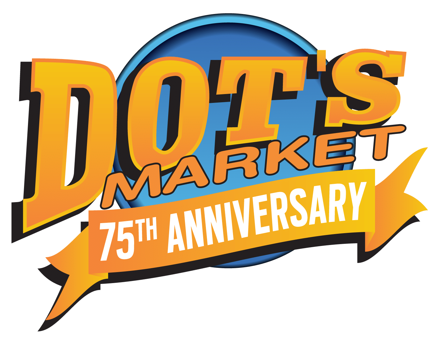 Dot's Marketing 75th Anniversary logo